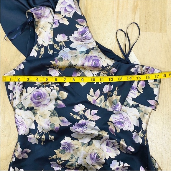 NEW Eliza J beautiful one shoulder jacquard ruffle dress - Picture 4 of 9